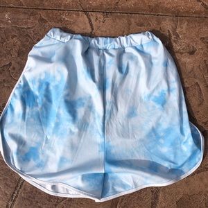Light blue athletic shorts